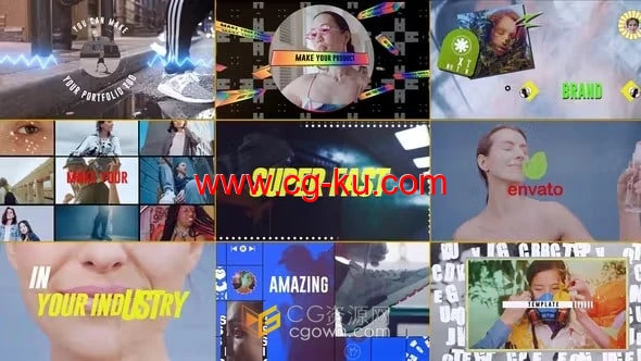 代理促销创意文案引入全新充满活力宣传视频-AE模板的图片1