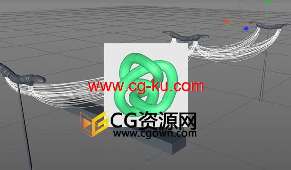 TopoWire v1.3 C4D插件杂乱点线线条制作的图片1