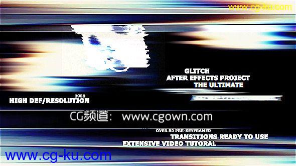 70组终极故障特效过场AE预设Videohive The Ultimate Glitch + 70 Presets Pack的图片1