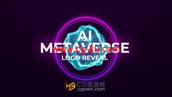 AI Metaverse元界LOGO视频片头动画AE模板下载的图片1