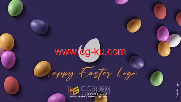 2023 Happy Easter复活节视频片头动画-AE模板的图片1