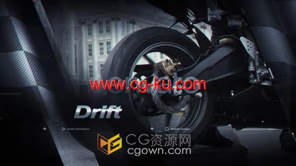 赛车预告片摩托车比赛宣传开场介绍视频动画-AE模板的图片1