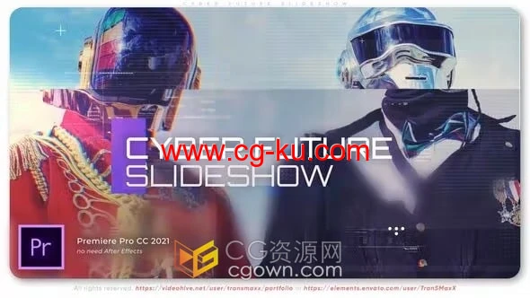 网络技术数字幻灯片游戏机器人宣传视频动画-PR模板的图片1