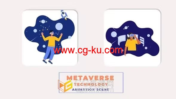 Metaverse Technology元界科技场景MG图形动画AE模板的图片1