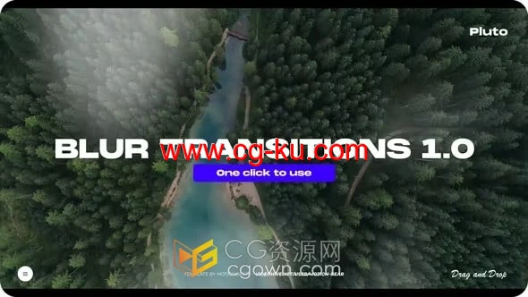 Blur Transitions AE转场模板模糊动画效果视频过渡的图片1