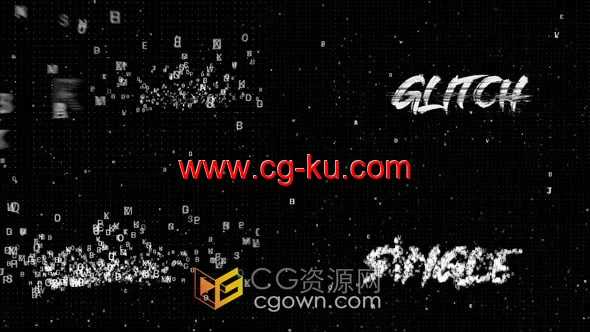简洁文字汇聚LOGO动画视频片头AE模板下载的图片1