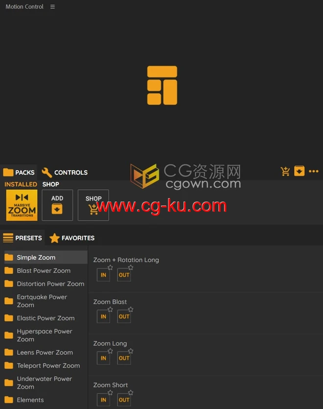 Massive Zoom Transitions AE脚本预设包90种缩放效果转场的图片2