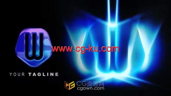 发光扫光特效LOGO演绎视频片头AE模板下载的图片1