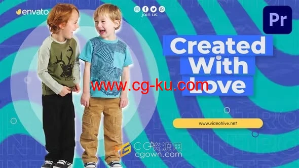 孩子童年儿童活动宣传片介绍视频动画PR模板的图片1