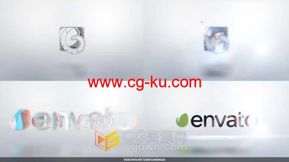 明亮线条LOGO演绎动画片头视频AE模板下载的图片1