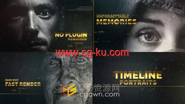 时间线介绍历史人物宣传纪录片视频AE模板下载的图片1