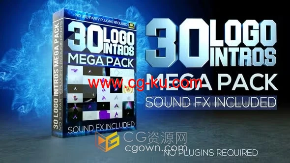 30种LOGO演绎动画视频片头4K分辨率带音效素材AE模板的图片1