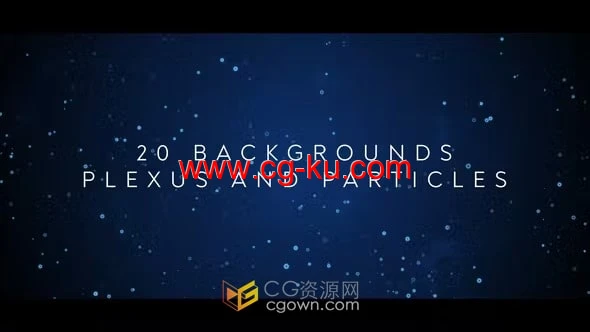 20个抽象Plexus 和 Particles粒子背景动画素材-PR模板的图片1