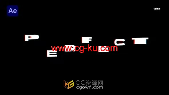 AE模板-6个变形故障标题Glitch Titles的图片1