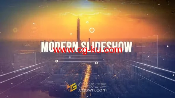 视差现代幻灯片时尚企业宣传片制作AE视频模板的图片1