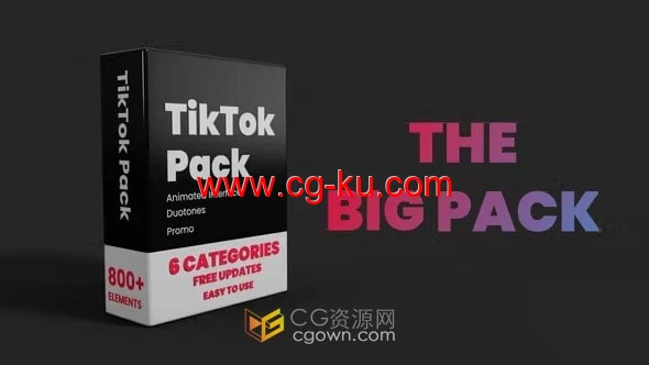 tiktok抖音视频制作推广包装素材-AE模板的图片1