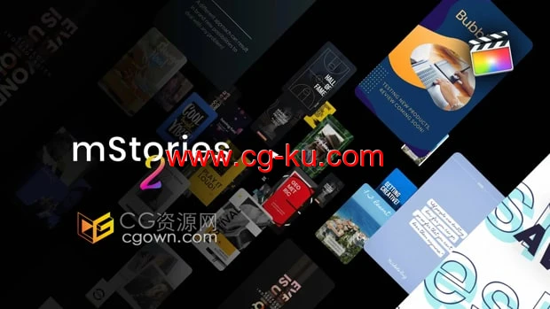 第一套mStories FCPX插件65个社交媒体海报宣传短视频模板的图片1