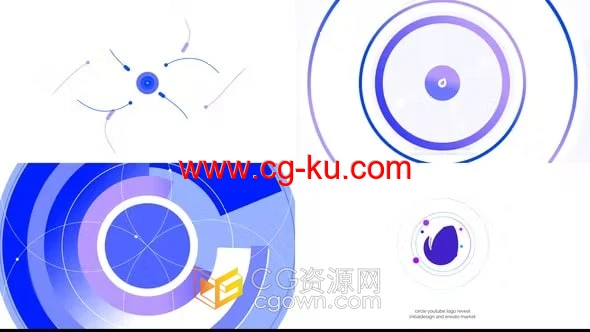圆圈圆形标志动画企业活动公司开业片头介绍-AE模板的图片1
