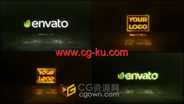 AE模板-燃烧火焰火标志动画Fire Logo Animation的图片1