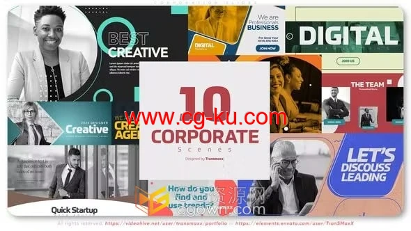 开幕式企业场景公司幻灯片商业活动宣传-AE视频模板的图片1