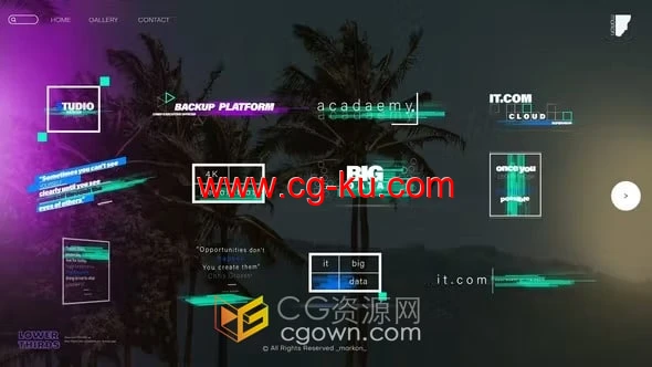 13个现代创意商业标题视频字幕效果-AE模板的图片1