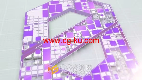 明亮光泽感建筑设计标志动画-AE模板下载的图片1