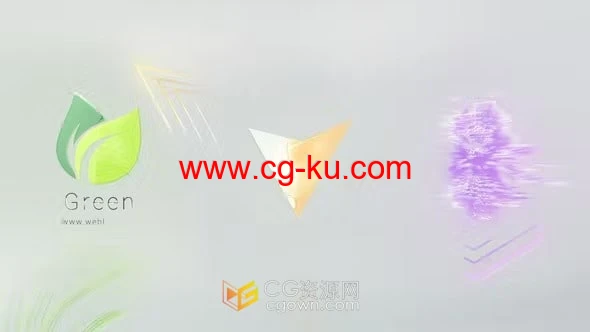 AE模板-明亮炫酷故障动画标志Bright Glitch Logo的图片1