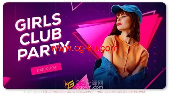 时尚单身派对音乐节介绍品牌活动宣传视频-AE模板的图片1