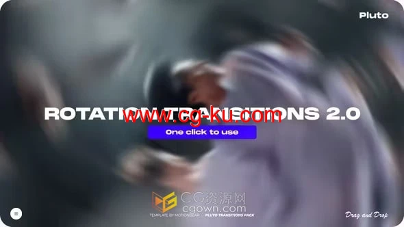 AE转场模板-旋转过渡Rotating Transitions 2.0的图片1