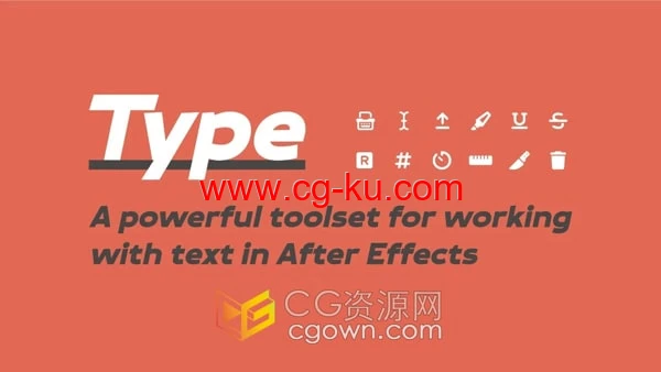 Type v1.4 AE脚本文本图层制作动画的图片1