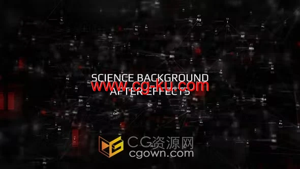 科学背景高科技超光速背景元素-AE模板的图片1