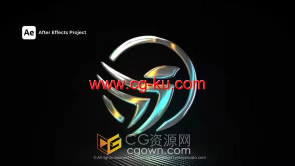 明亮反光折射电影标志品牌LOGO动画-AE模板的图片1