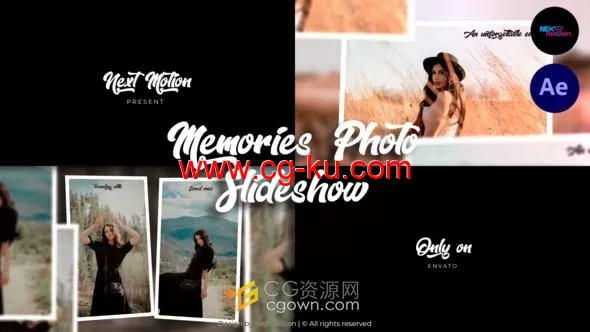 AE模板-回忆照片幻灯片干净视频相册Memories Photo Slideshow的图片1