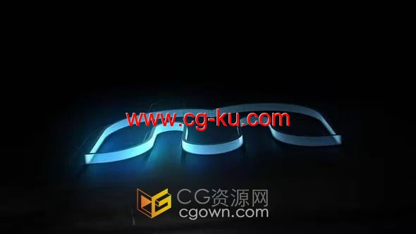 发光LOGO光线霓虹灯标志视频片头AE模板下载的图片1