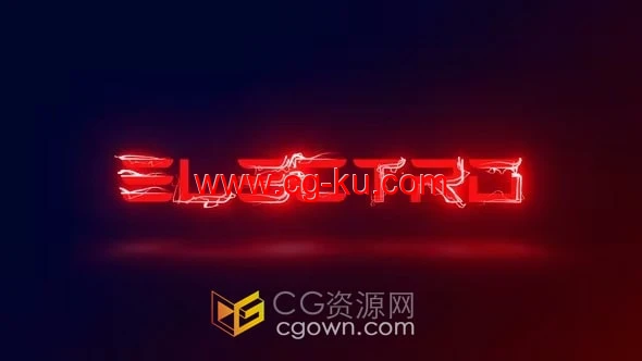 Energy Logo Reveal Title能量闪电火花标志动画-AE模板的图片1
