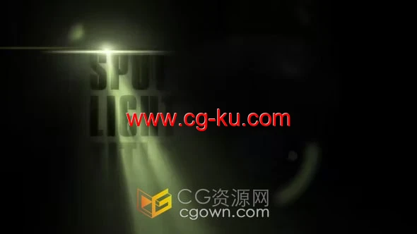 AE模板-惊悚恐怖片神秘冒险电影标题聚光灯片头的图片1