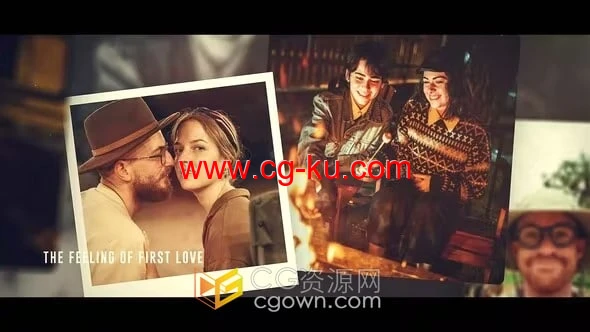 回忆照片幻灯片PR模板唯美视频相册动画制作的图片1