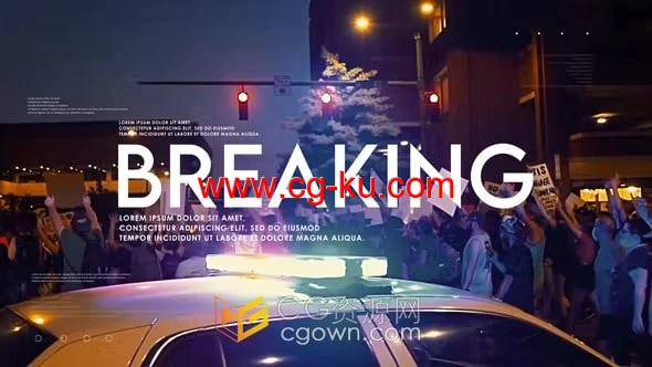 Breaking News新闻片头-AE模板下载的图片1