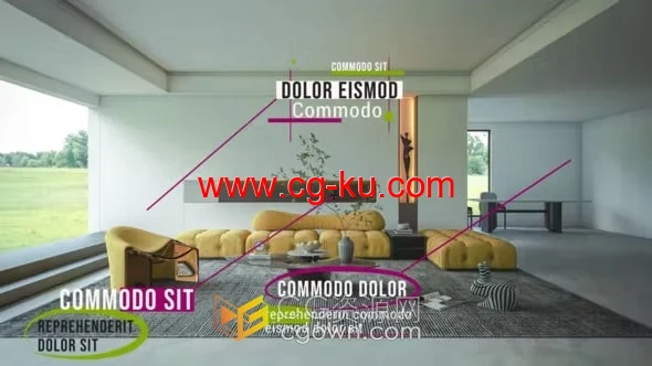 Colorful Callout Titles彩色标注标题-AE模板的图片1