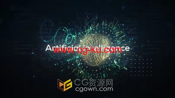 信息时代人工智能数字科技开场白-AE模板的图片1