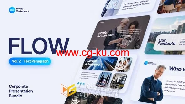 时尚企业现代动画场景商务活动会议技术展览公司宣传-AE模板的图片1