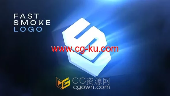烟雾飘过快速标志动画-AE模板免费下载的图片1