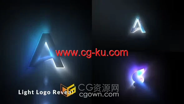 Light Logo Reveal光效轮廓描边标志动画-AE模板的图片1