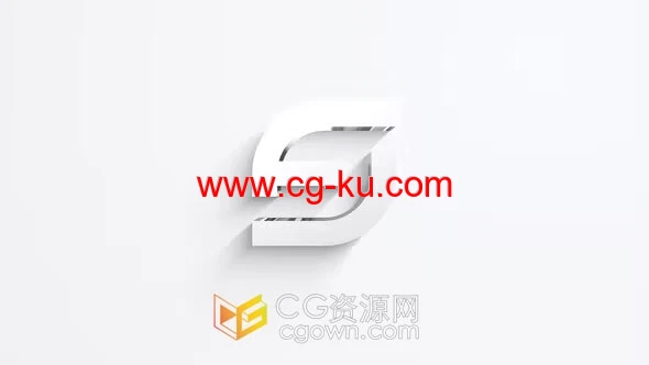 现代简约大气线条绘制轮廓挤出动画标志-AE LOGO模板的图片1