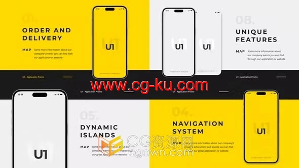 iOS应用程序促销作品集展示APP推广视频制作-AE模板的图片1