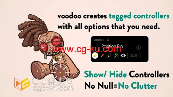 Voodoo 1.0 AE脚本木偶图钉工具绑定控制+使用教程的图片1
