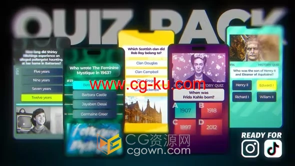 大学竞赛考试提问试卷选择问答判断倒计时正确答案教育短视频AE模板的图片1
