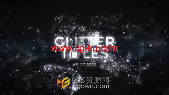 豪华银色闪光宣传文字标题动画视频-AE模板的图片1