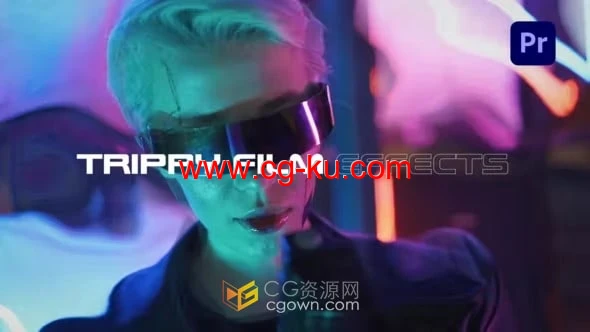 PR模板下载迷幻电影效果制作时尚音乐视频片头特效的图片1