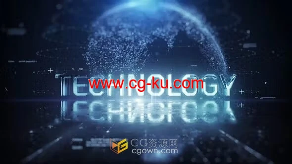AE模板-高科技现代潮流酷炫氛围电脑游戏电影开场白技术标题的图片1